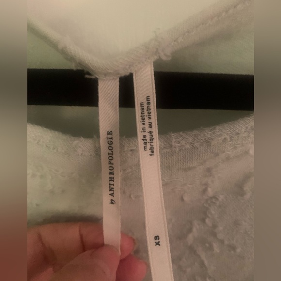 Anthropologie Amorina Mint Green Textured Babydoll Top - Picture 6 of 16